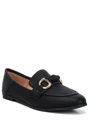 Asher Horsebit Loafers: Black