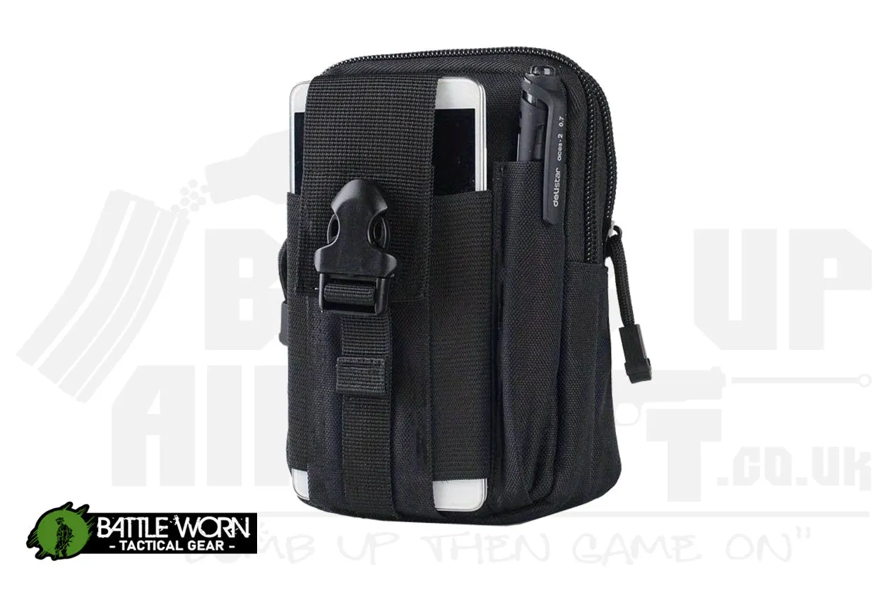 Battleworn Tactical Admin Pouch - Black