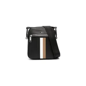 BOSS STRIPED MESSENGER BAG