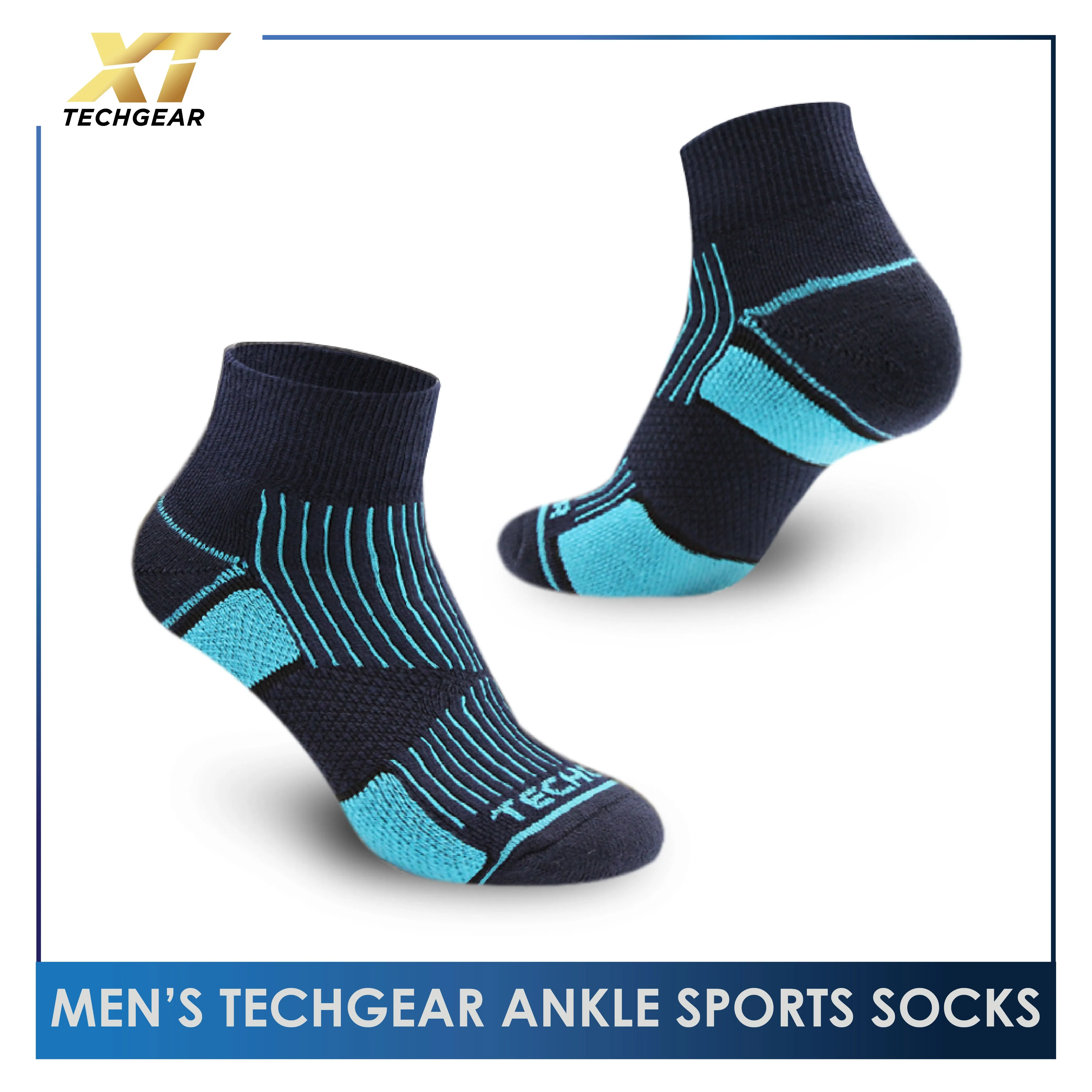 Burlington Men’s TechGear Vision Basketball Extreme Performance Ankle Socks 1 pair TGMK2306