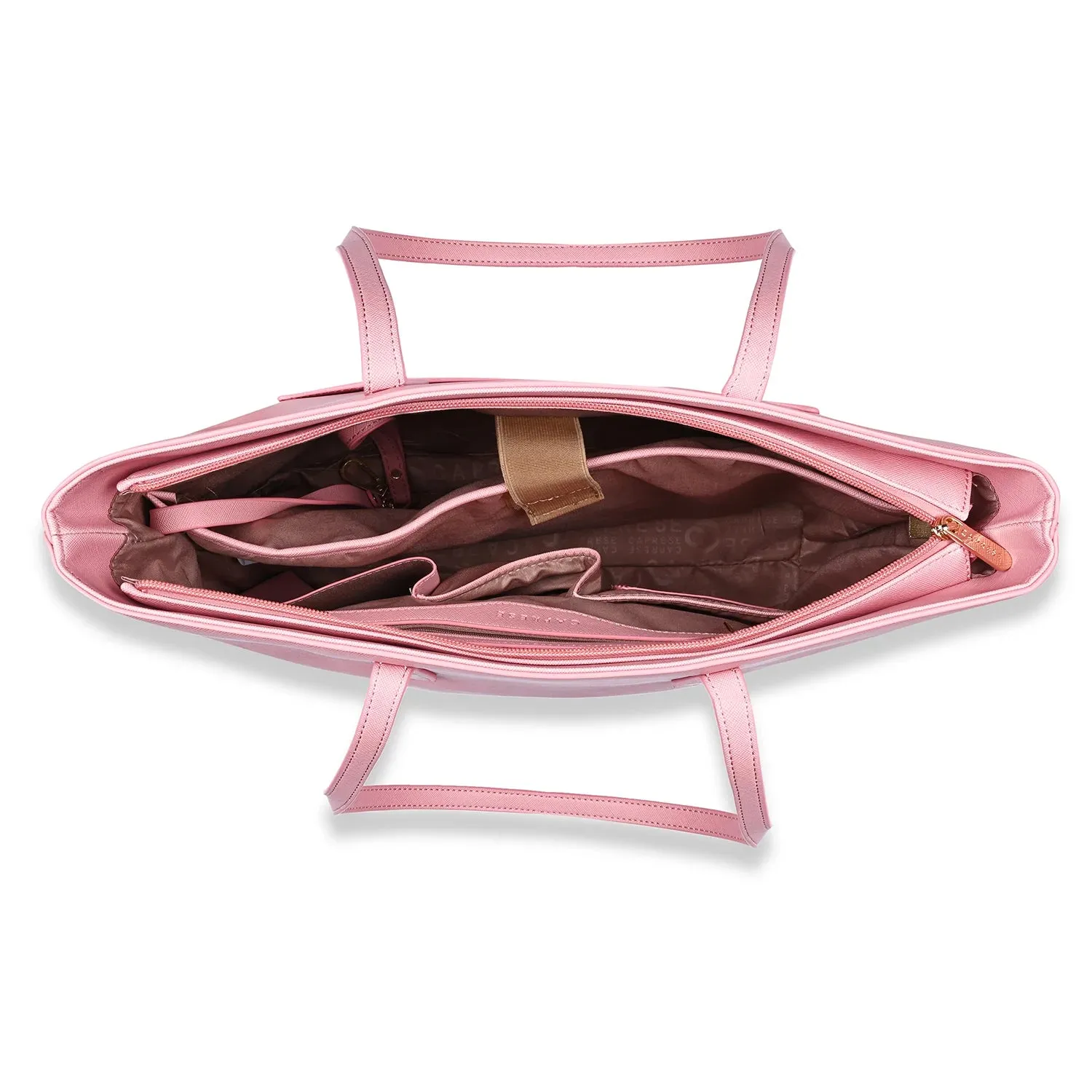 Caprese Sabeena Laptop Tote Large Pink