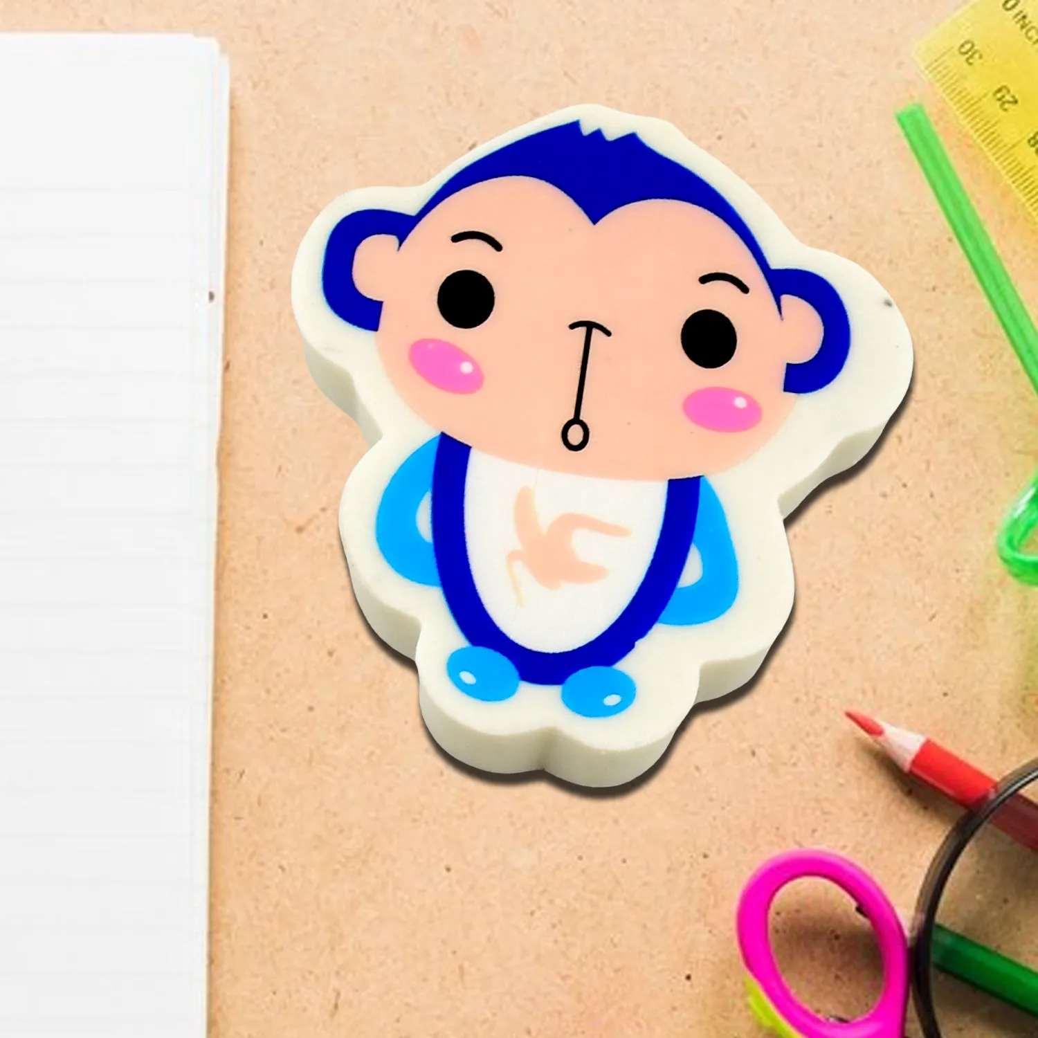 Cartoon Design Eraser in Assorted Colors (1 Pc)