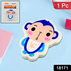 Cartoon Design Eraser in Assorted Colors (1 Pc)