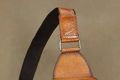 Chic Women's Crossbody Chest Bag Leather Sling Bags For Women