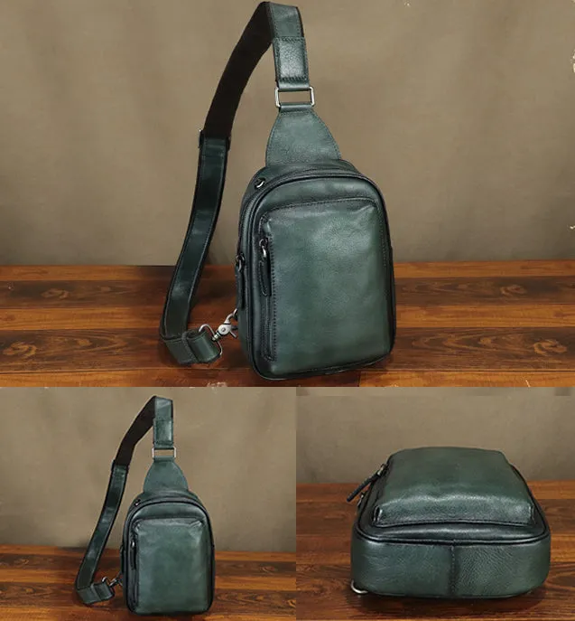 Chic Women's Crossbody Chest Bag Leather Sling Bags For Women