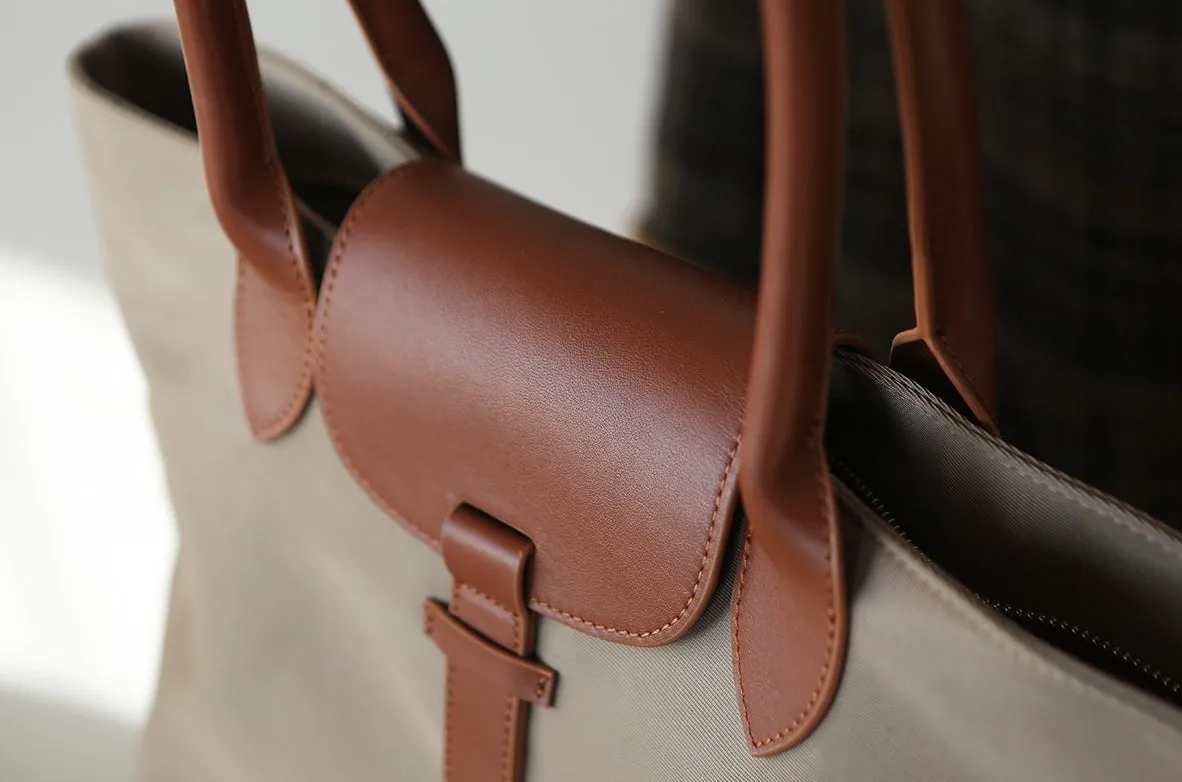 Chic Womens Nylon Tote Bag With Zipper Nylon Shoulder Bags