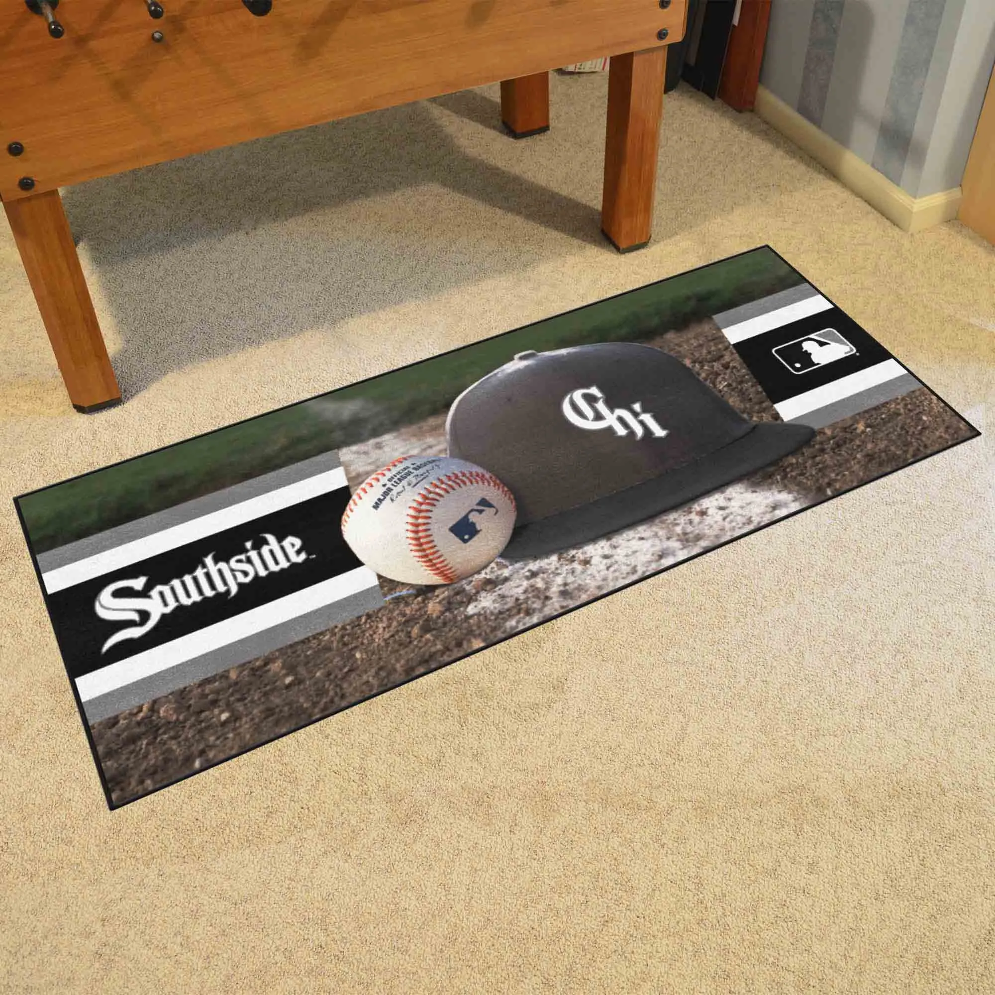 Chicago White Sox Baseball Runner Rug Southside City Connect - 30in. x 72in.