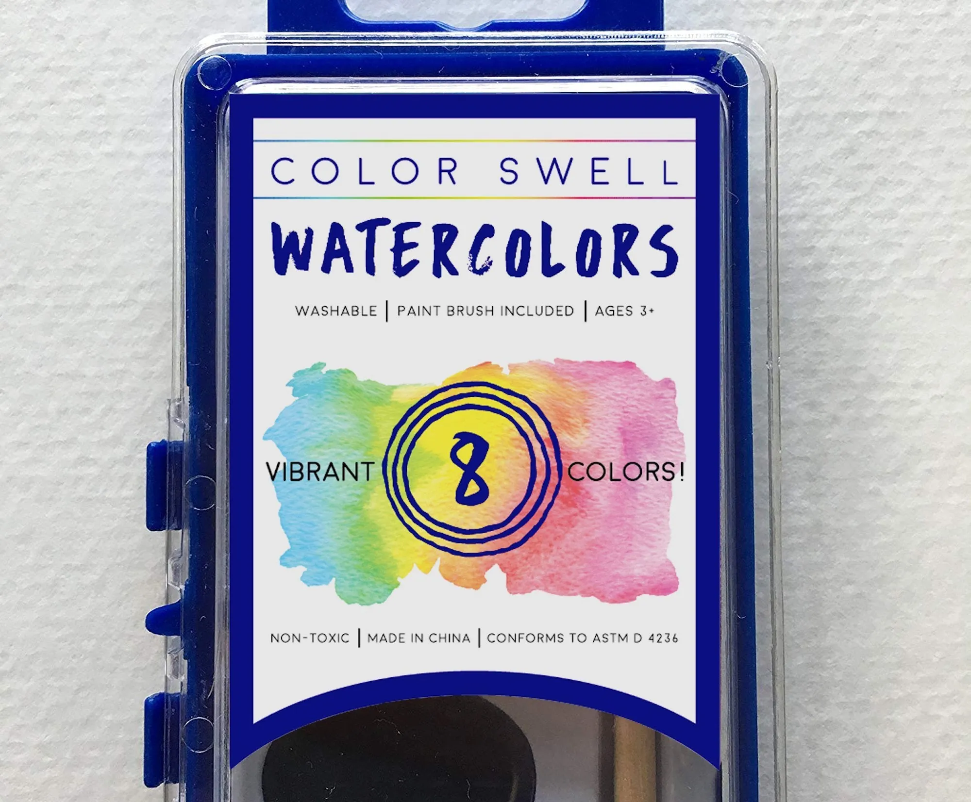 Color Swell Best Watercolor Paints Bulk Pack (10 Packs, 8 Colors/Pack)