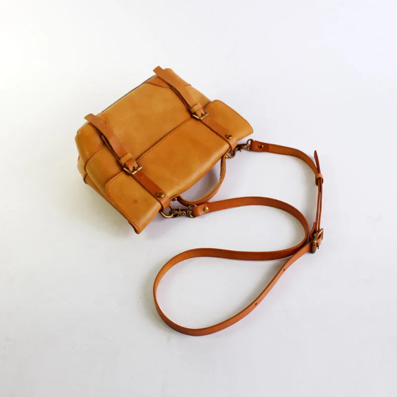 Cool Women's Brown Leather Satchel Bag Crossbody Bags Handbags