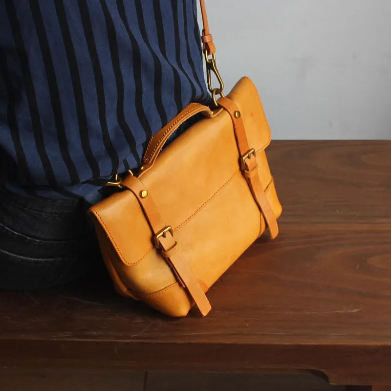 Cool Women's Brown Leather Satchel Bag Crossbody Bags Handbags