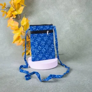 Daily Sling Blue Colour with White Small Prints.
