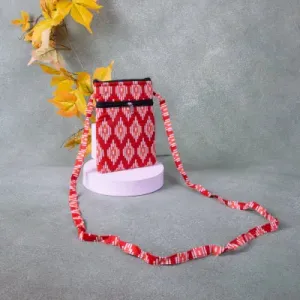 Daily Sling Red with White Prints.