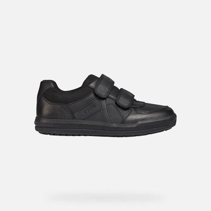 GEOX J Arzach Boys Uniform Shoes Black