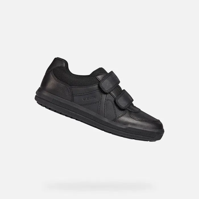 GEOX J Arzach Boys Uniform Shoes Black