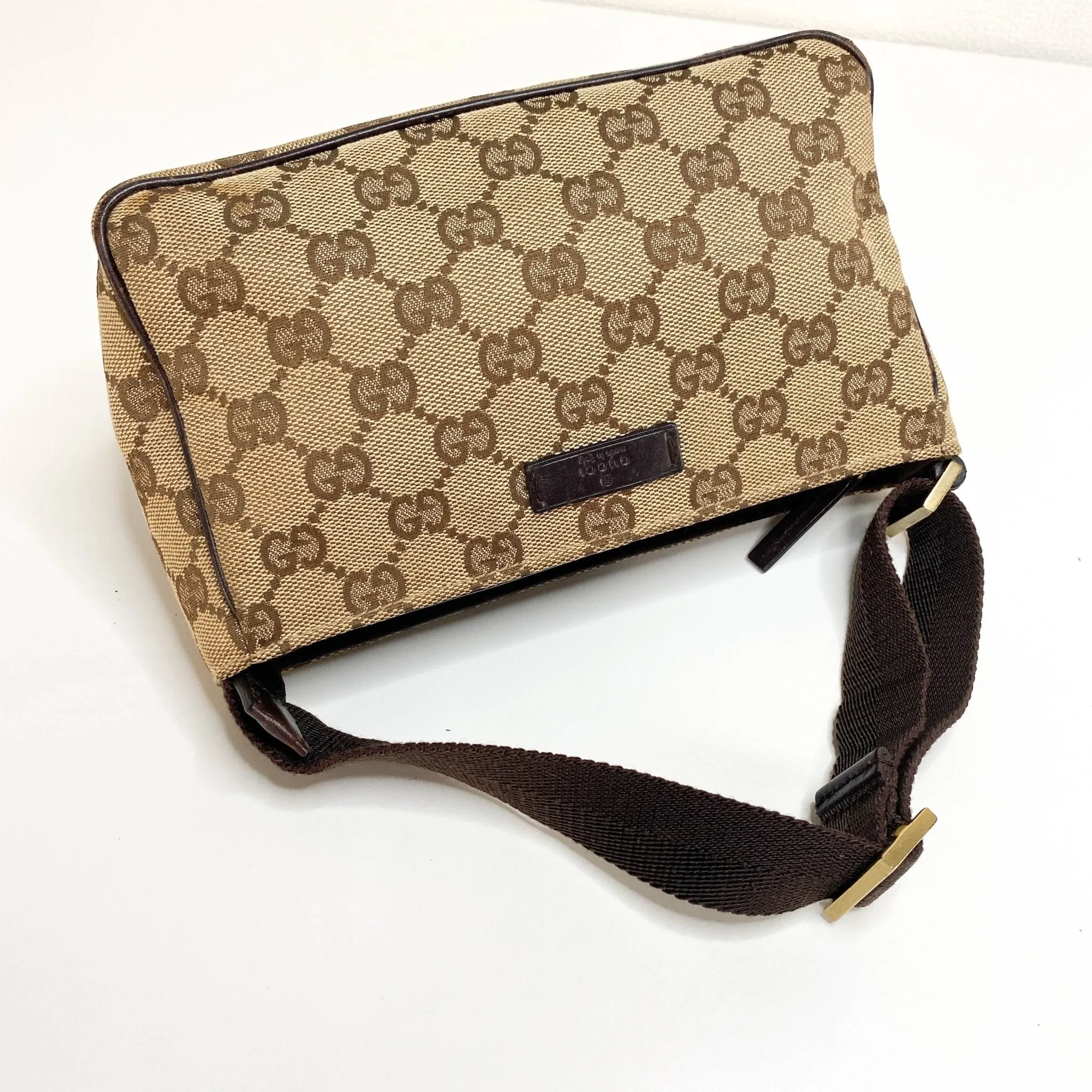 GG Canvas Pochette Belt Strap Shoulder Bag