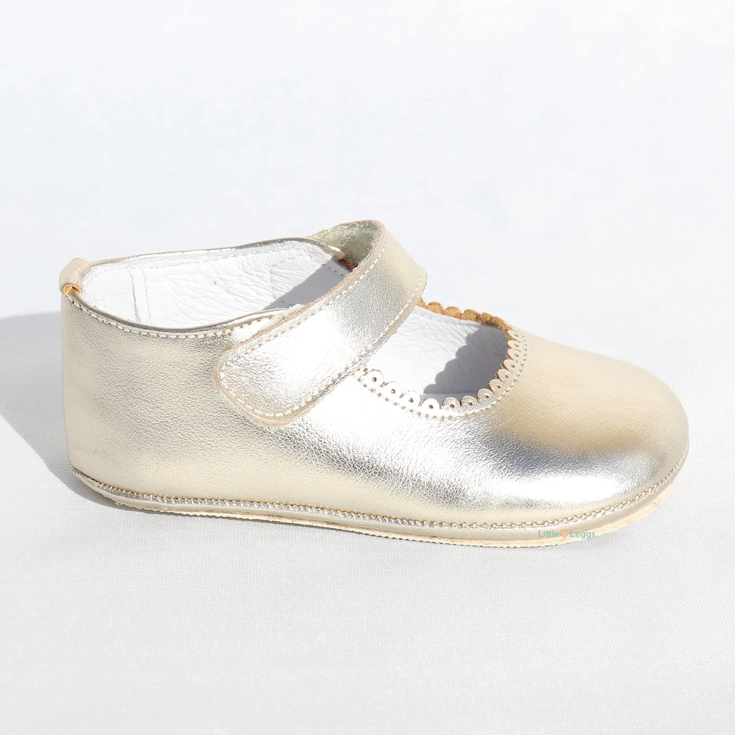 Gold Leather Mary Jane Pre-Walker