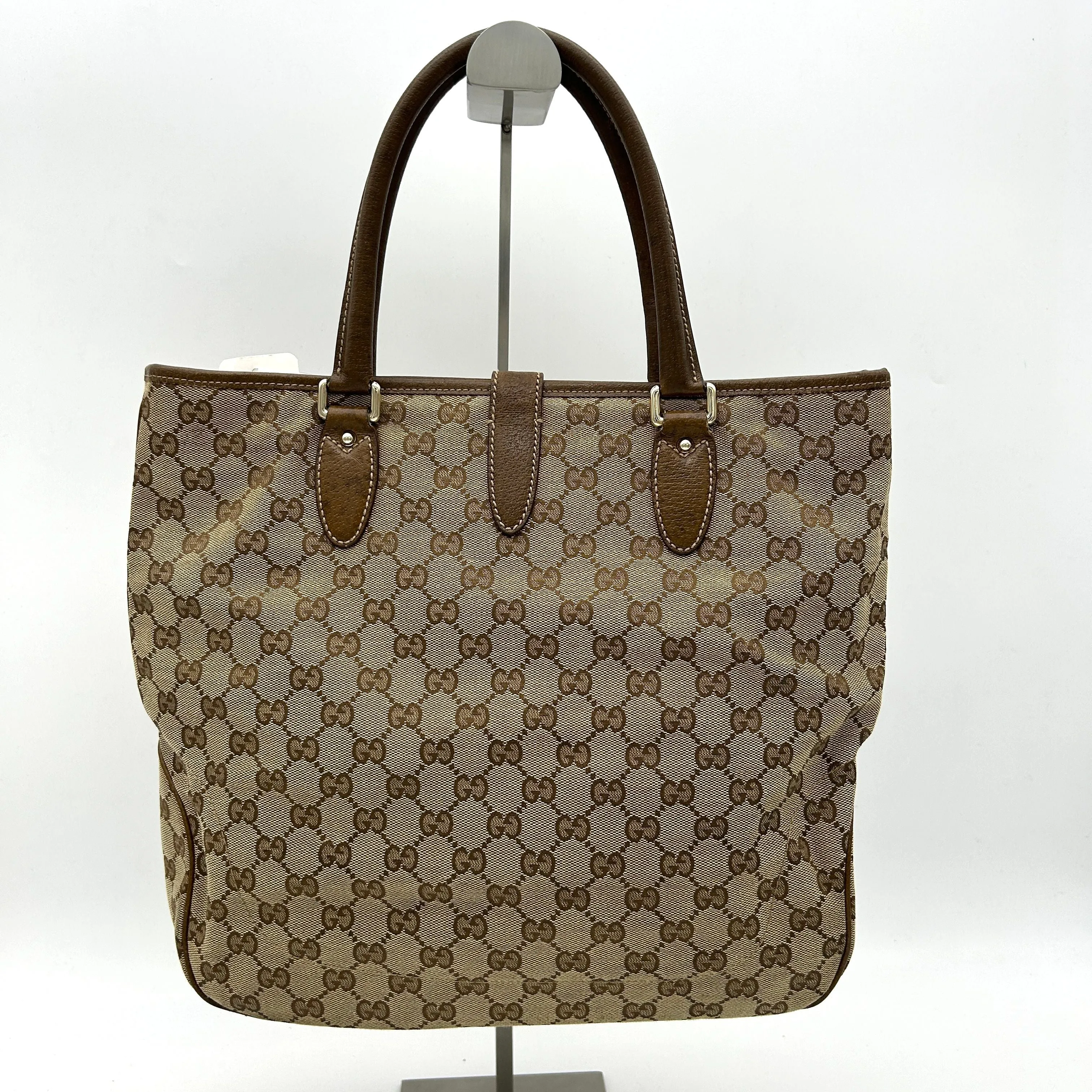 GUCCI Monogram Piston Lock Tote Ebony gu8824fd