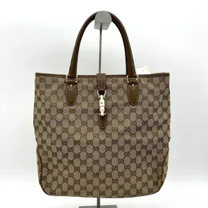 GUCCI Monogram Piston Lock Tote Ebony gu8824fd