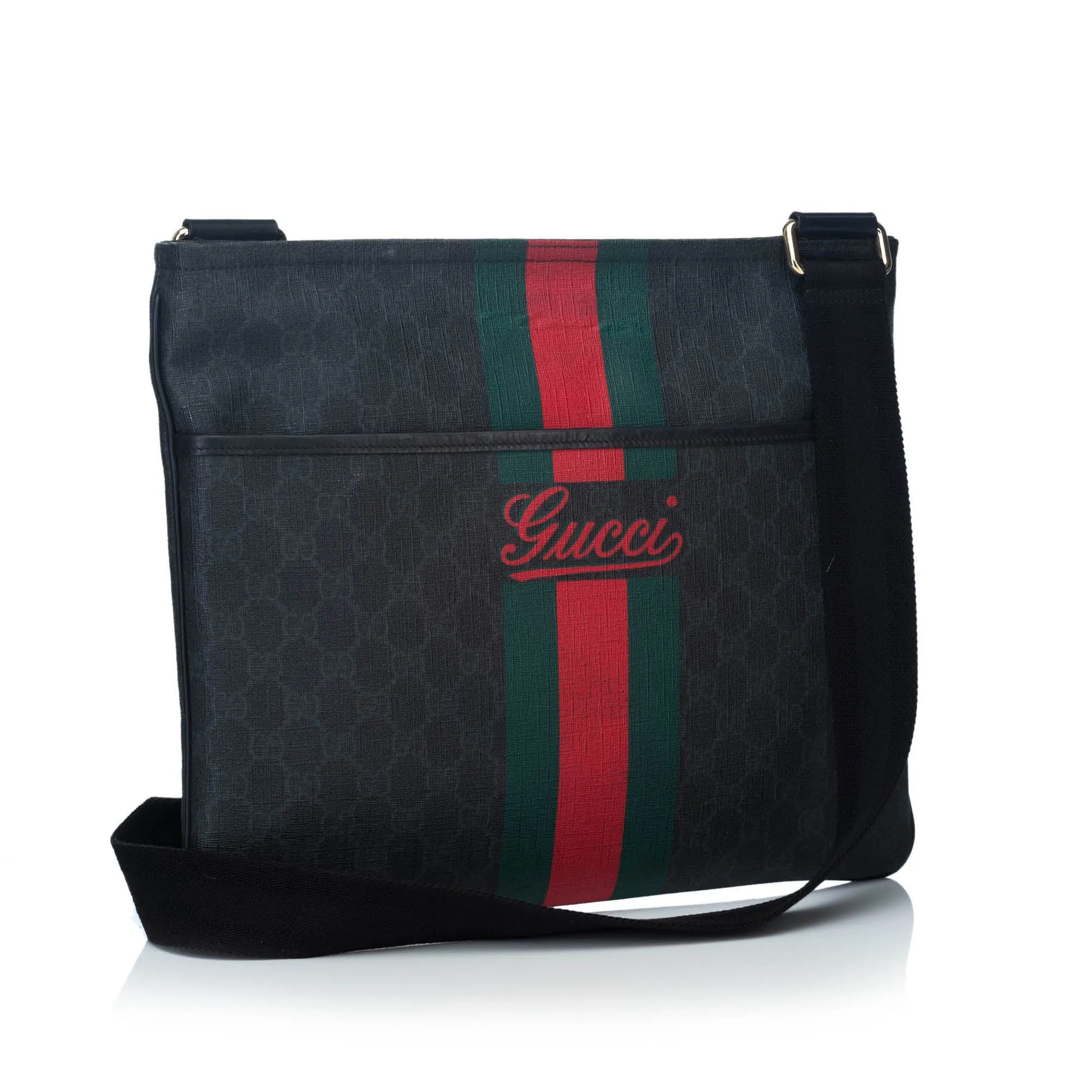 GUCCI SUPREME WEB MESSENGER BAG