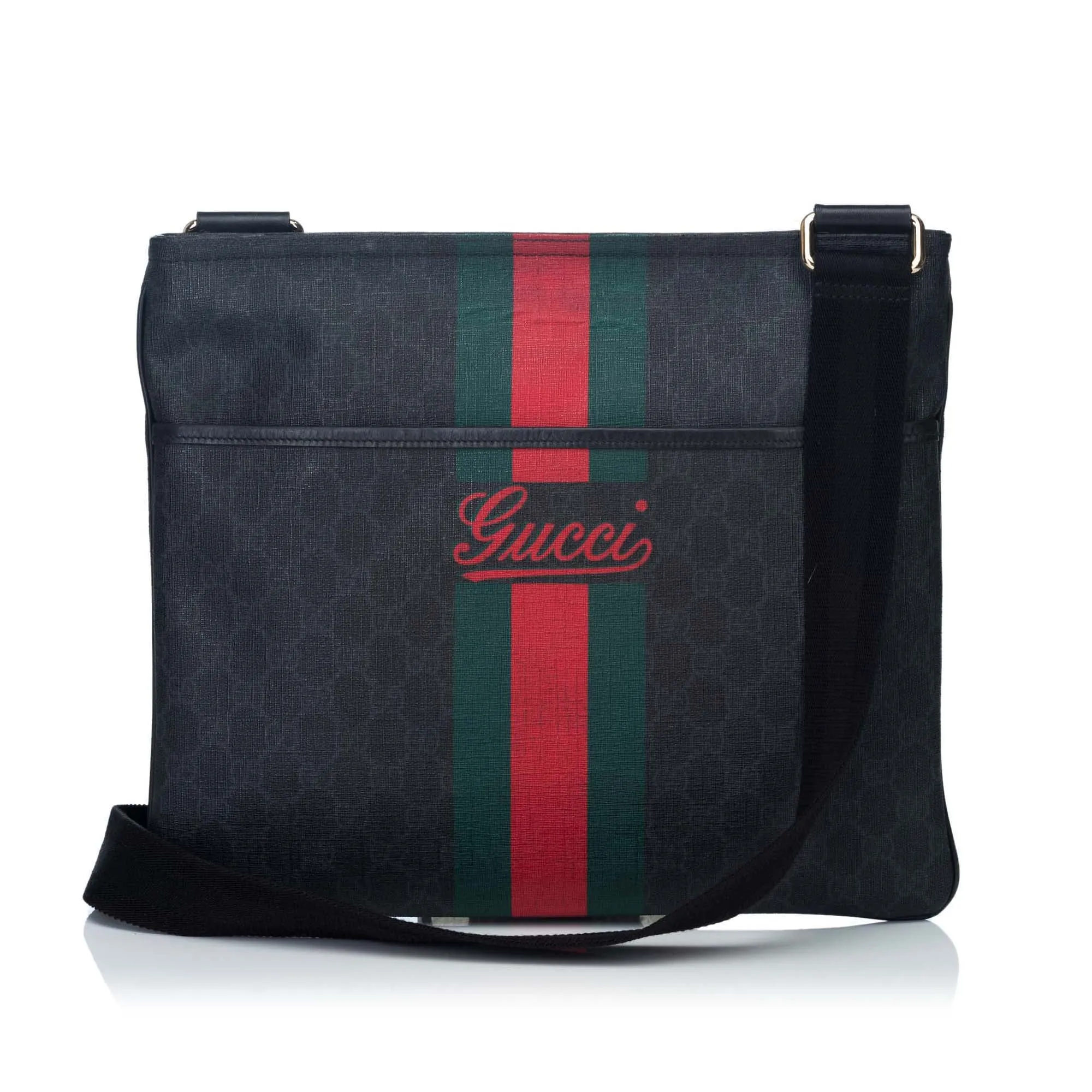 GUCCI SUPREME WEB MESSENGER BAG