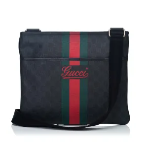 GUCCI SUPREME WEB MESSENGER BAG