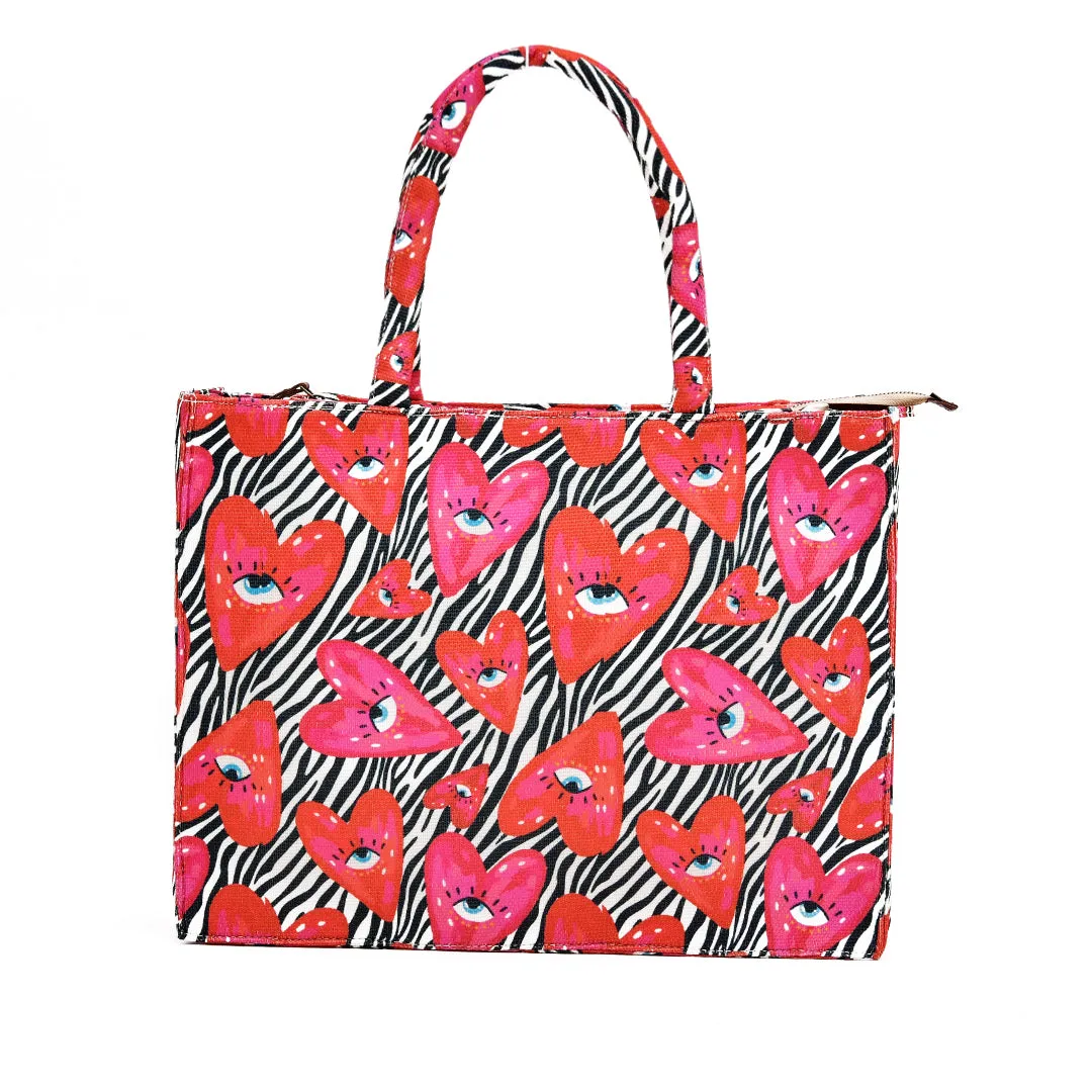 Heart Laptop Tote Bag