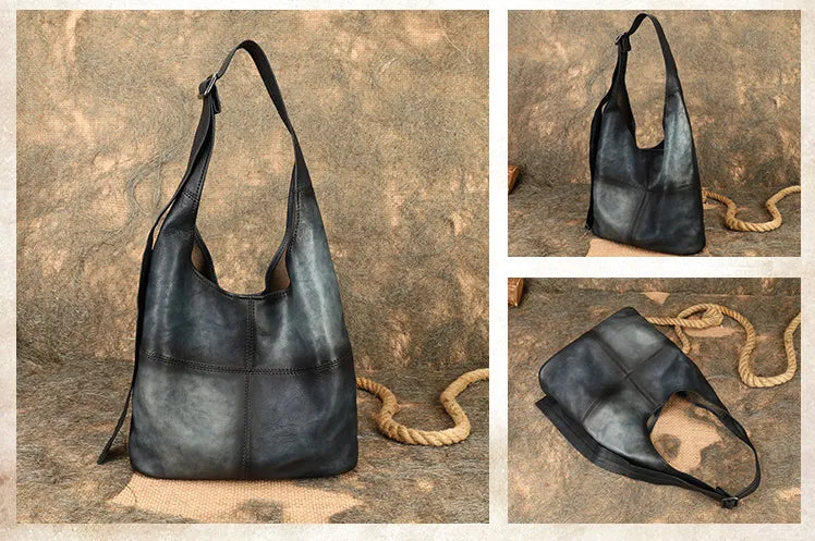 Hobo Womens Genuine Leather Tote Bag Shoulder Handbags For Women