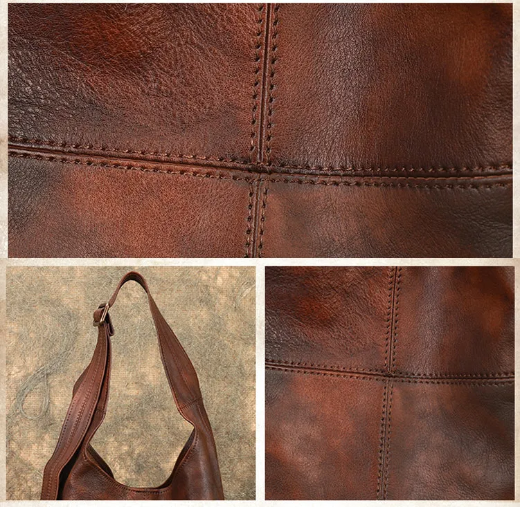 Hobo Womens Genuine Leather Tote Bag Shoulder Handbags For Women