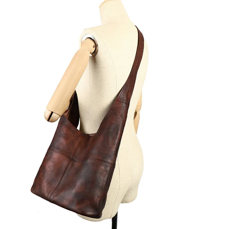 Hobo Womens Genuine Leather Tote Bag Shoulder Handbags For Women