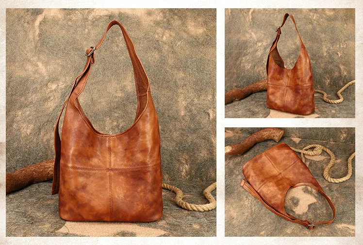 Hobo Womens Genuine Leather Tote Bag Shoulder Handbags For Women