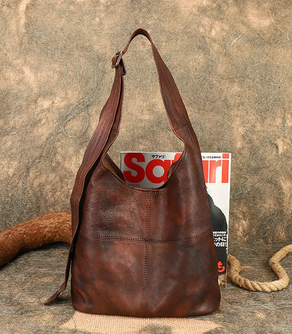 Hobo Womens Genuine Leather Tote Bag Shoulder Handbags For Women