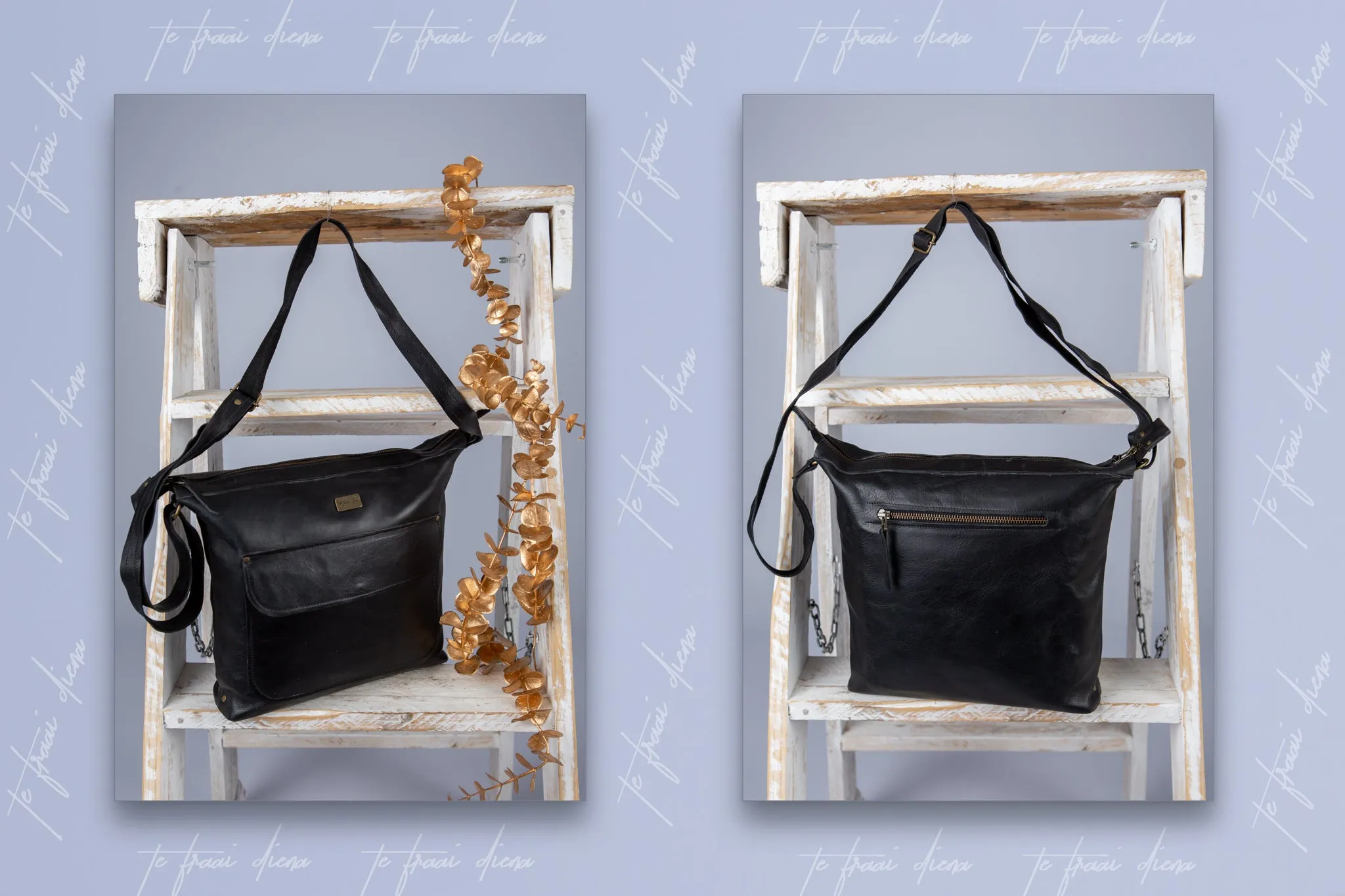 Janine with pocket - Black