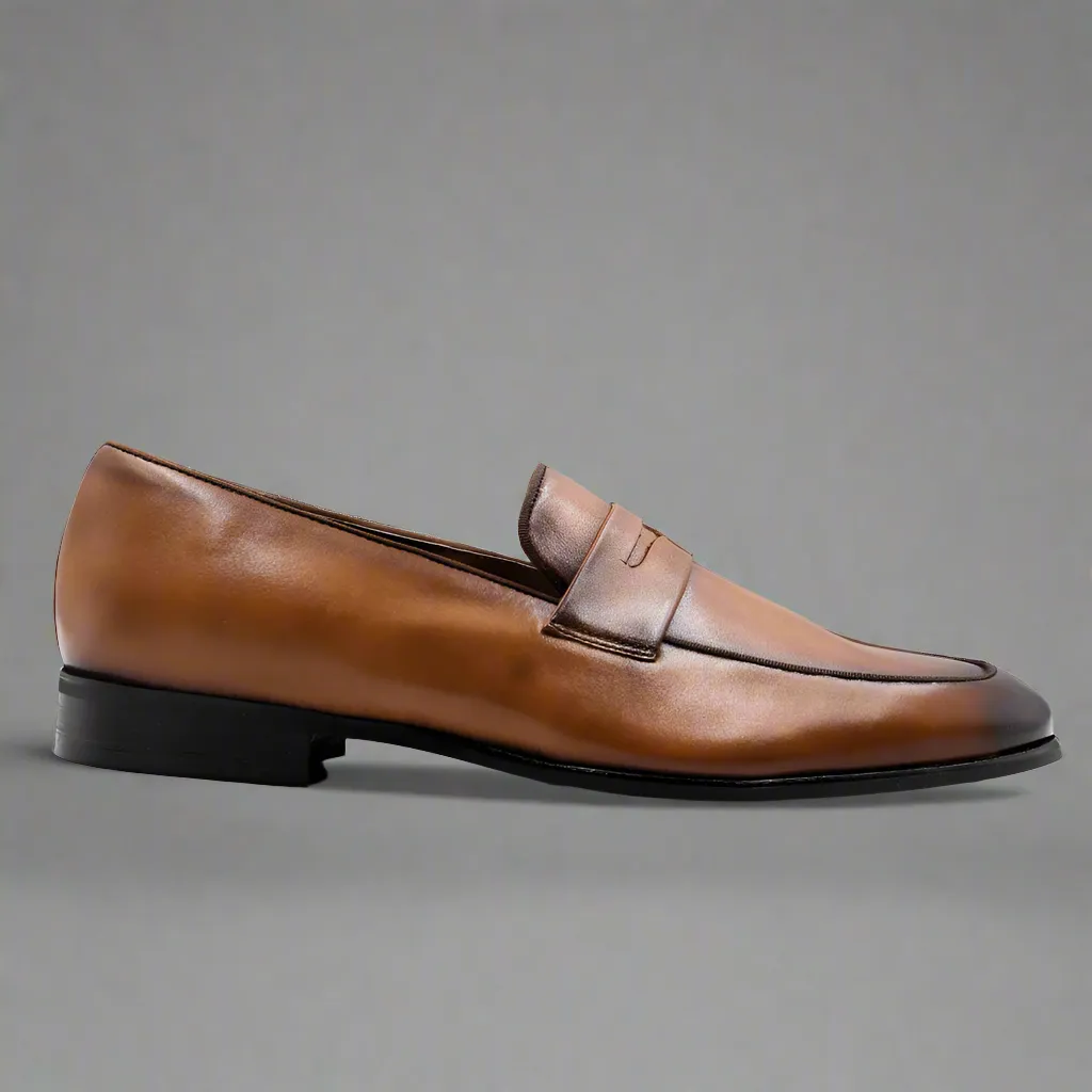 John Drake Penny Loafer in Brown