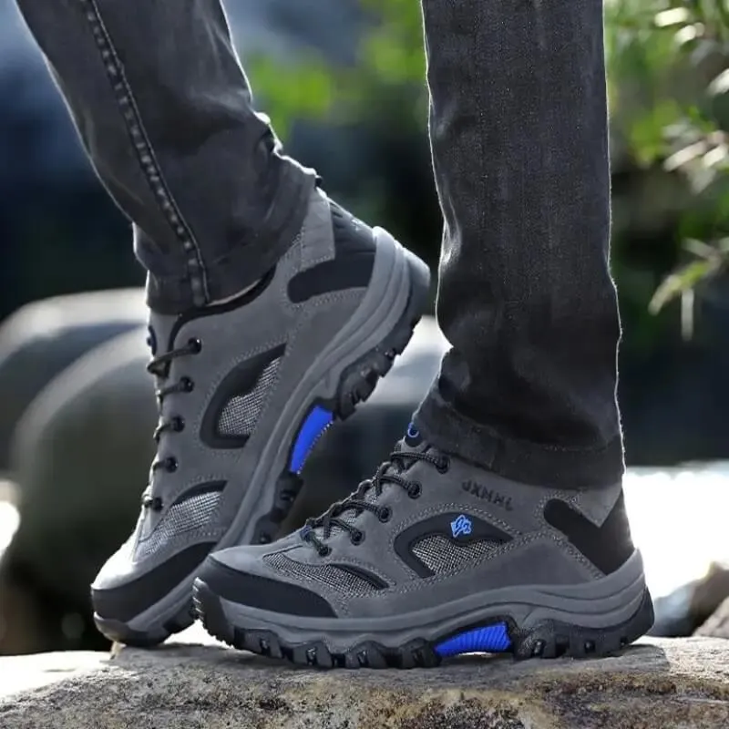 JXMHL Outdoor Waterproof Non-Slip Hiking Shoes for Trekking & Climbing