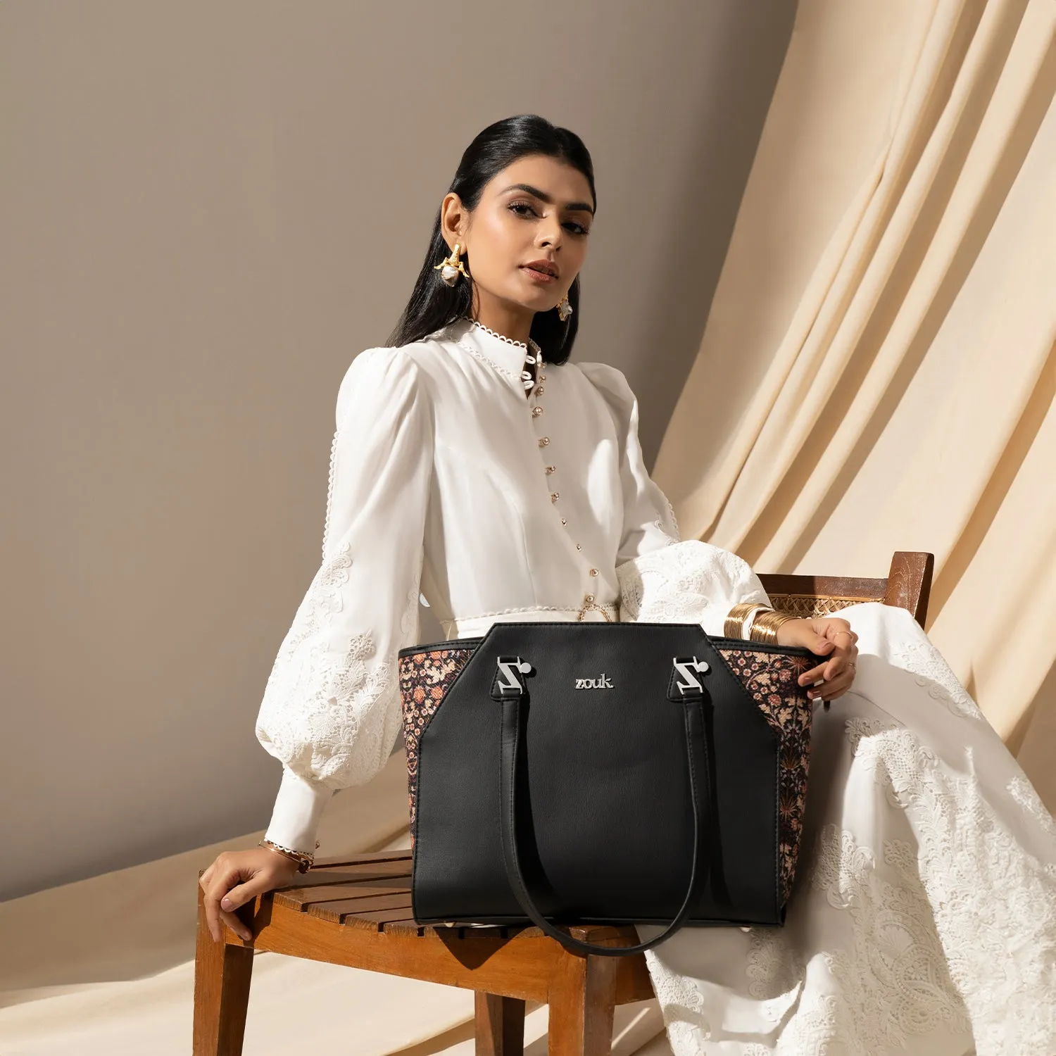 Kashmir Blooms Classic Business Bag