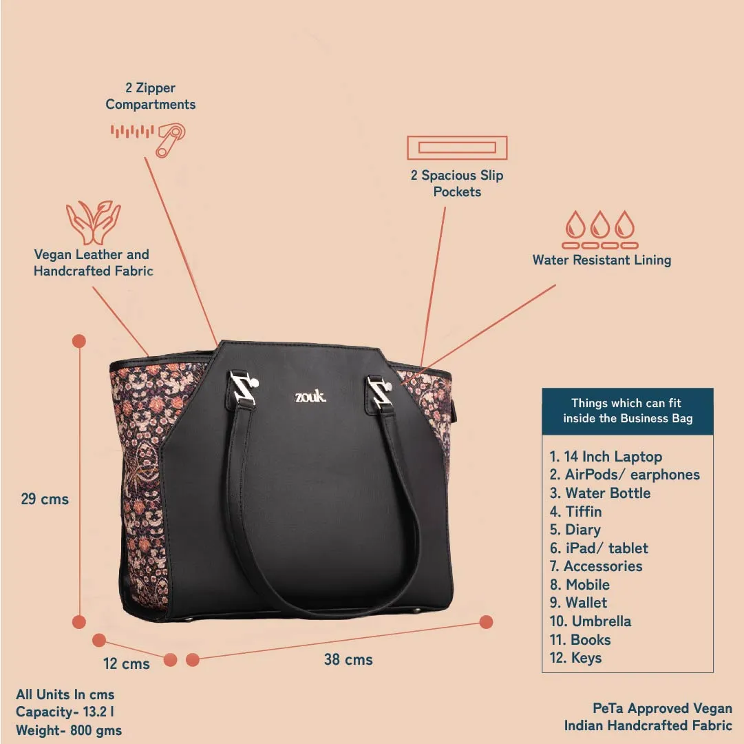 Kashmir Blooms Classic Business Bag