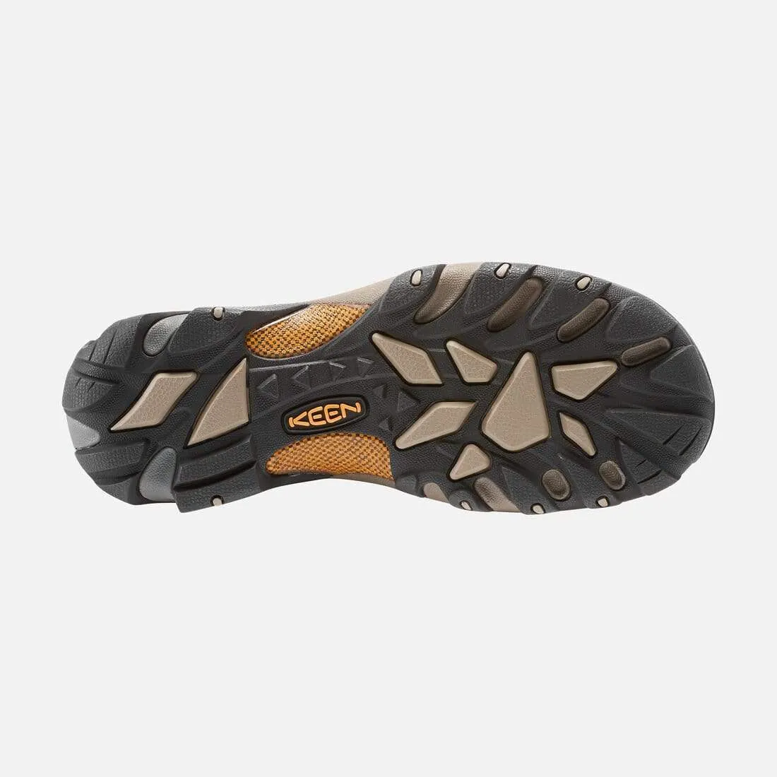 Keen Men's Targhee II Mid Waterproof Hiking Boots- Black Olive/ Yellow