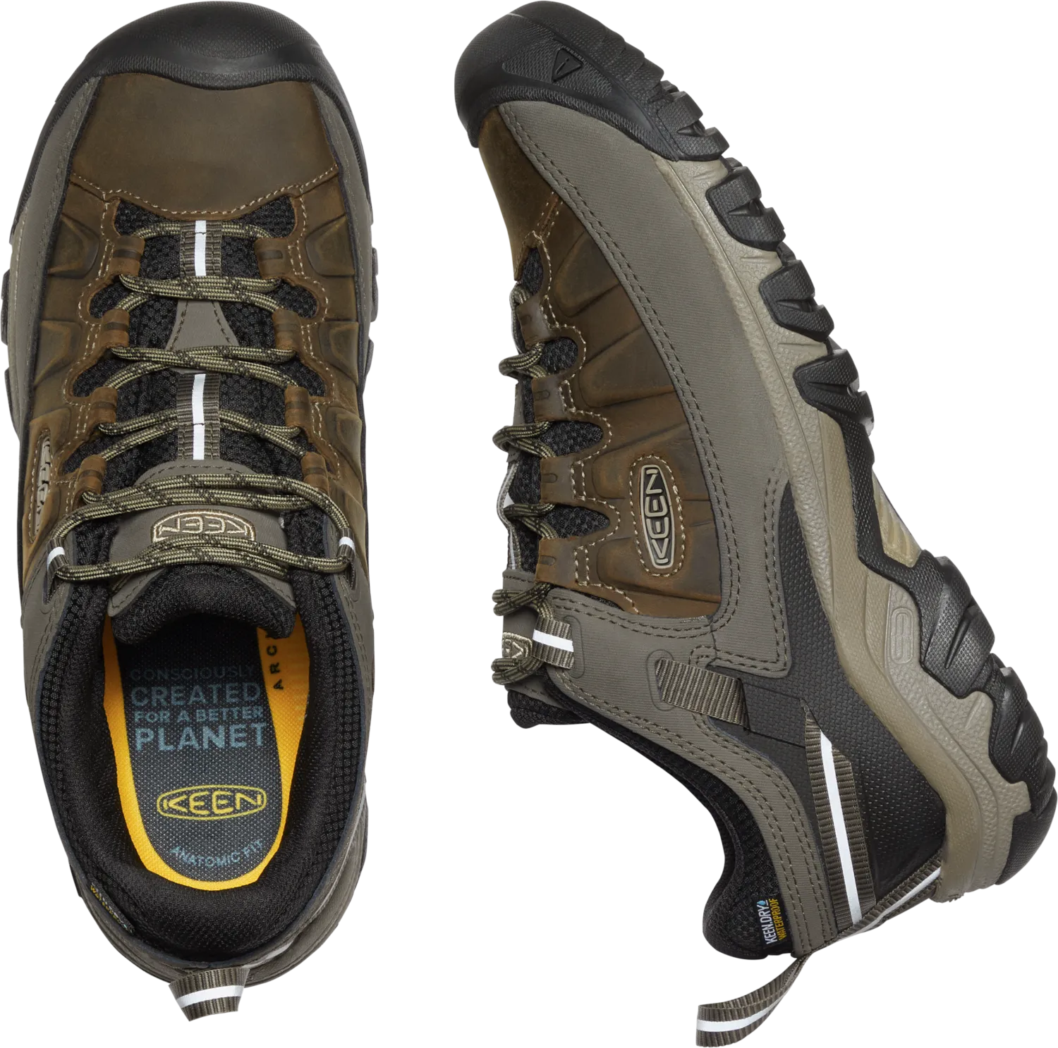 Keen Men's Targhee III Waterproof Trail Shoes (Bungee Cord/Black)