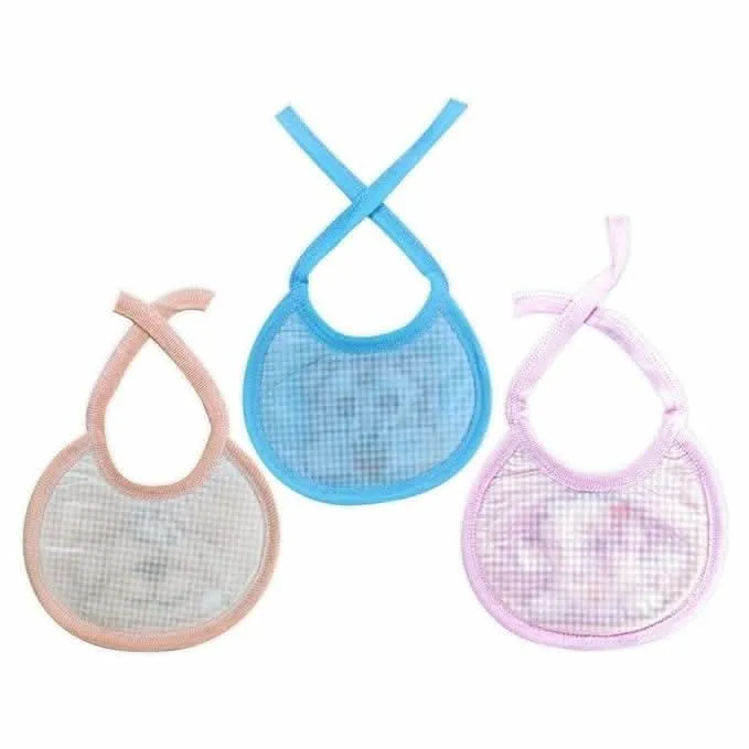 KIDS AND BEBS Baby Feeding Bibs, Bibs for New Born Baby, Baby Bibs, Cotton Bibs for Babies, Bibs for Baby Boy/Girl, Feather Soft Bib, Snap Button Closure )