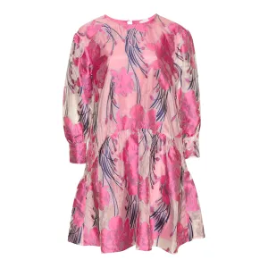 Kylie Short Dress - Dark Pink