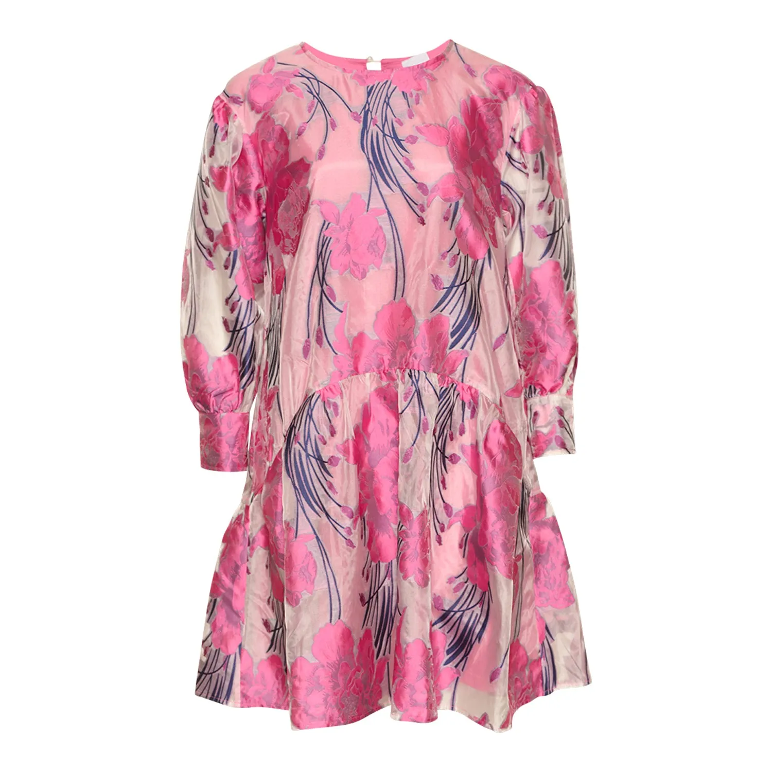 Kylie Short Dress - Dark Pink