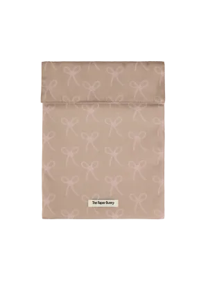 Large Pocket Pouch (Ribbon Blush)