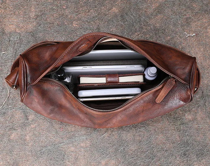 Large Women's Crossbody Chest Bag Leather Sling Bags For Women