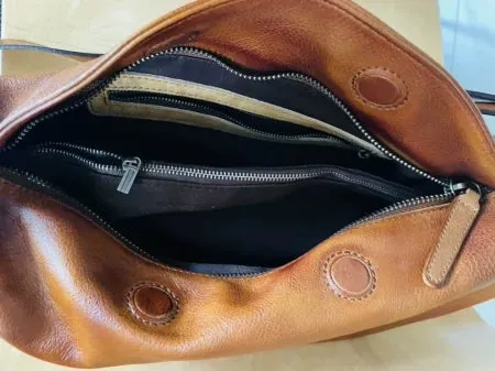Large Women's Crossbody Chest Bag Leather Sling Bags For Women