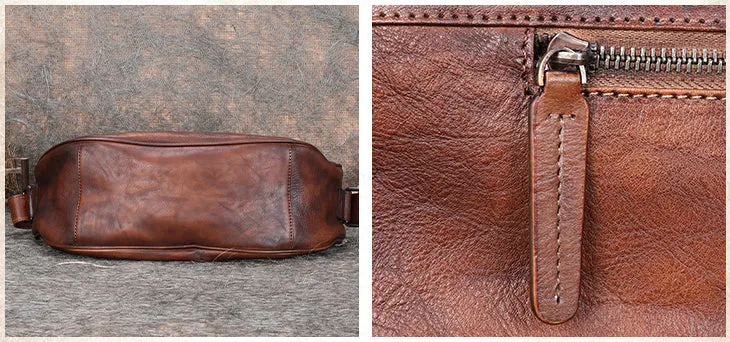 Large Women's Crossbody Chest Bag Leather Sling Bags For Women