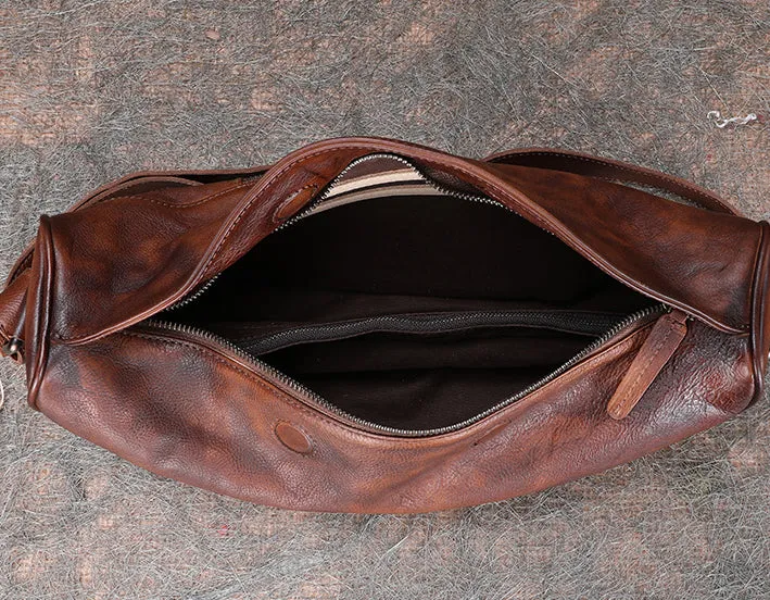 Large Women's Crossbody Chest Bag Leather Sling Bags For Women