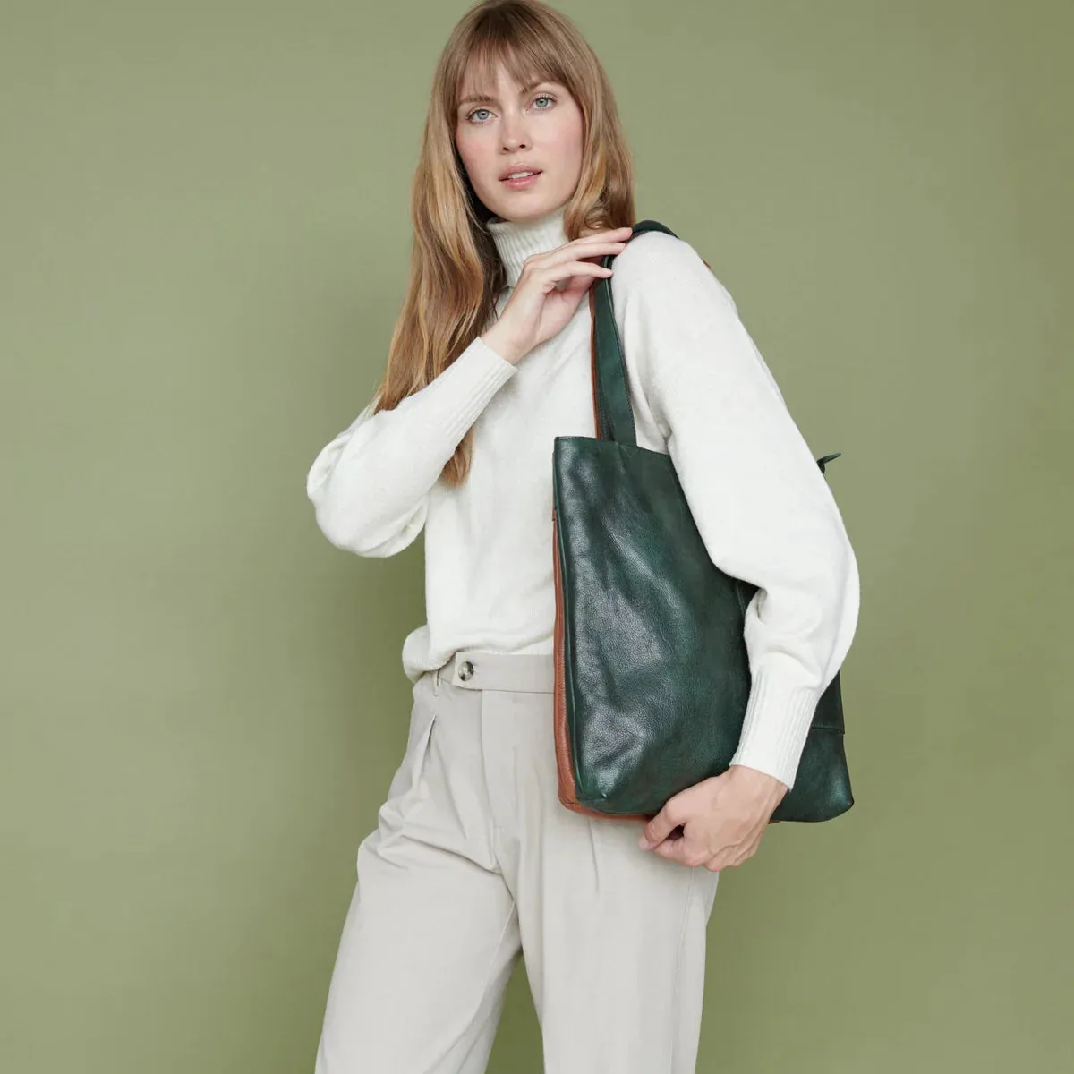 LATICO LEON TOTE SHOULDER BAG BLACK