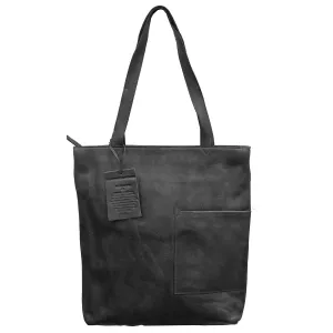 LATICO LEON TOTE SHOULDER BAG BLACK