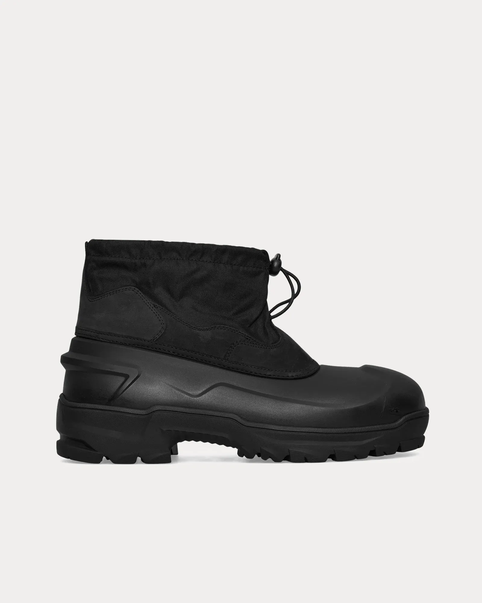 Low Top Rubber Black Boots