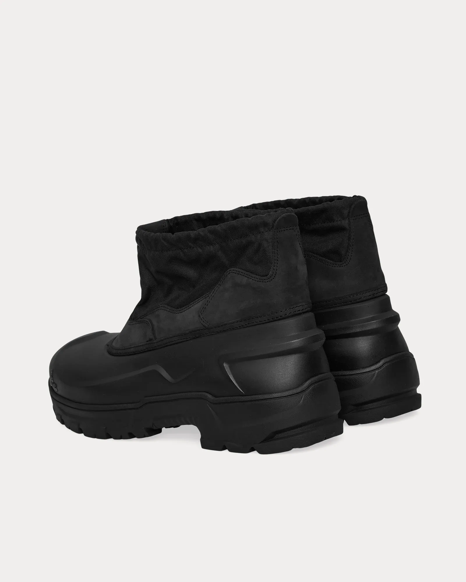Low Top Rubber Black Boots